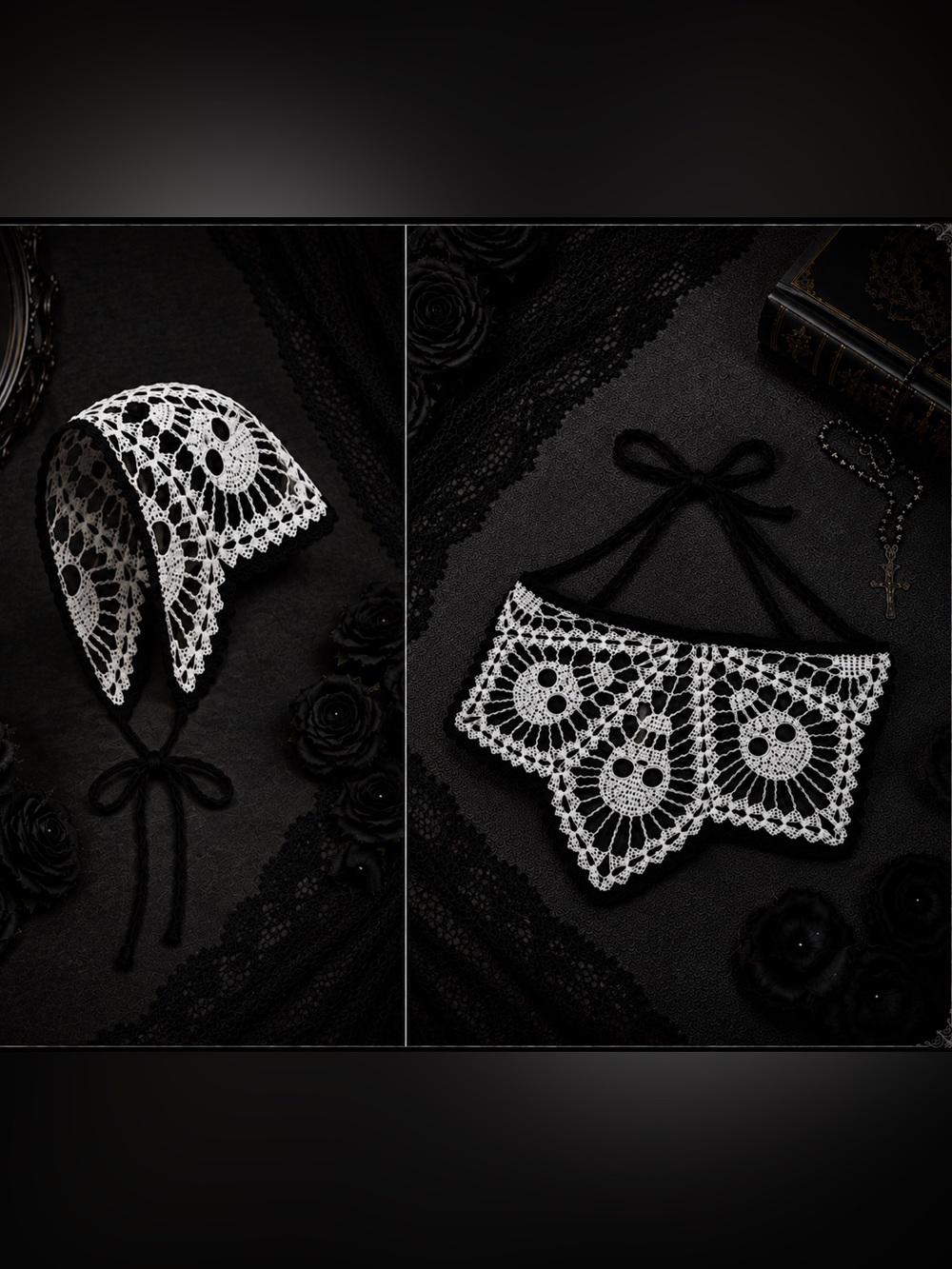Skull Crochet Bandana Head Scarf